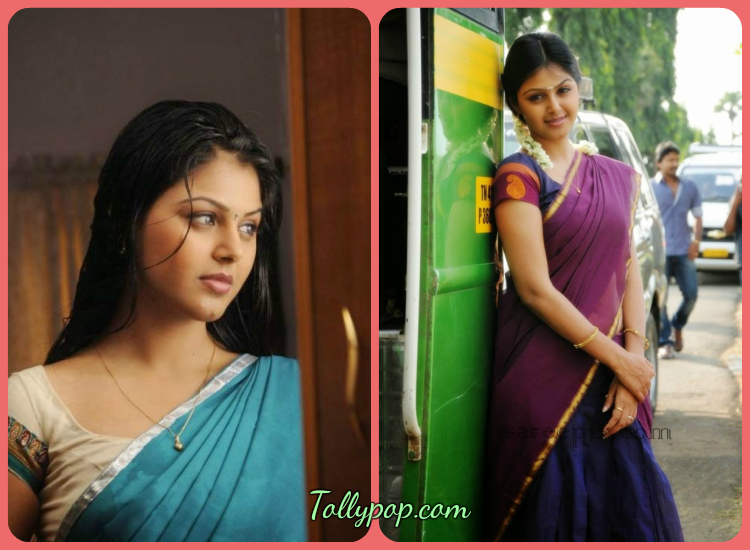 Actress wearing Half-Saree